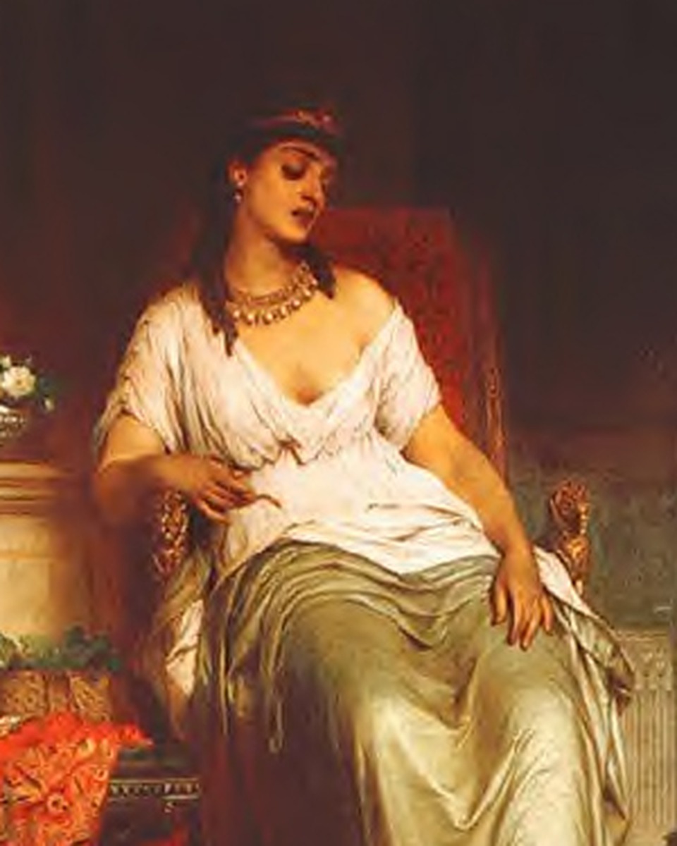 Cleopatra — Thomas Francis Dicksee, public domain